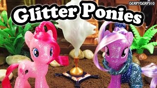 Monkey Business 6: My Little Pony Pinkie Pie & Wysteria Glitter Genies MLP Toy Review Parody Spoof