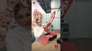 Loredanas Unboxing zum Album Medusa + Ufos Statement (Instagram Story von Loredana 07.12.2020)