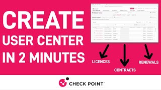 Creating Your Check Point User Center