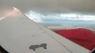 Sunset Landing (787 wing View)