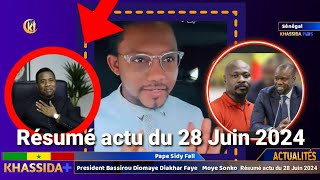 Info du 28 Juin 2024 Par Pape Sidi Fall, Bougane DEMANDE A Fusiller Ousmane Sonko? Guy Maris Sagna..