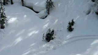 how to get a snowmobile unstuck part one