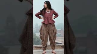 Dhoti shalwar suit desig for girls /to watch full video visit my channel #dress #ideascollection