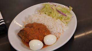 Idée de recette pour le dîner/ sauce tomate poisson accompagnée de riz blanc