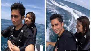 Di Pantai Lombok Alshad Ahmad Ajak Tiara Naik Jetski