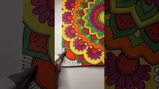 LAST PART 14 flower art mandala #fyp #art #mandalaart #flowerart #colors #satisfying #viral