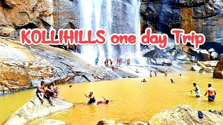 கொல்லிமலை அருவியில் குத்தாட்டம் | kollihills waterfall fun with friends#kollihills #waterfall PART-2