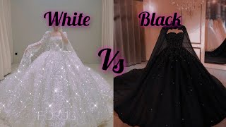 White 🤍 VS BLACK 🖤#Who is The favorite color 🤔#viralvideo