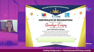 Araling Panlipunan 2  - Thursday Q4 Recognition Day #ETUlayLevelUp