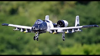 FMS RC Airplane 70mm A-10 A10 Warthog V2 Ducted Fan EDF Jet Twin Engine with Gyro Retracts 6S