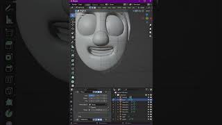 3D character face modelling timelapse