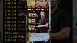 Mark Wahlbergs Daily Routine 👀 #facts #viral #fyp #shorts #youtubeshorts