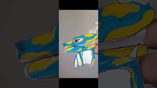 10 subs dragon! || Ty so muhc for 10 subs :D || #paperdragon #dragonpuppets #dragonpuppet