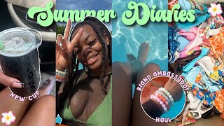 SUMMER DIARIES👙| pool day + bathing suit try-on haul🤭