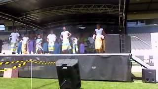 fijians dancing.men and women rotorua