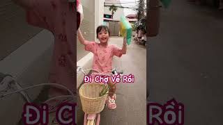 Gạo: Đi chợ về rồi 🤩🤩🤩||Gia Đình Nhà Gạo #cute #shorts