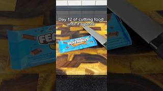 Cutting food until it‘s paste: MrBeast Feastables 🍫 #satisfyingvideo #shorts