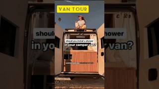 Little vanlife and shower tips.. #transformation #automobile #vanlife #vanbuild