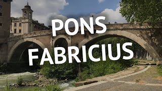 Pons Fabricius, Ancient Rome's Oldest Bridge.  Still standing!