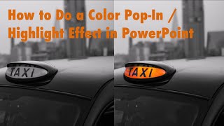 How to do a Color Pop Animation in PowerPoint