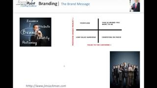 Branding Video Blog:  Brand Message Part II