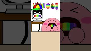 KIRBY VS MR.FUN INCREDIBOX SPRUNKI - RAINBOW FOOD EMOTICON MUKBANG