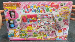 13 Minutes Satisfying with Unboxing Hello Kitty  house Play Set, Toy Review Toys