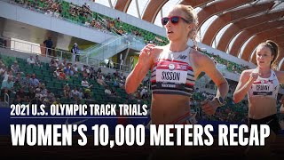 Emily Sisson Wins Women's 10,000 Meters  | 2021 U.S. Olympic Trials | Runner's World