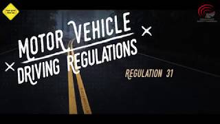 Motor Vehicle Driving Regulation No. 31