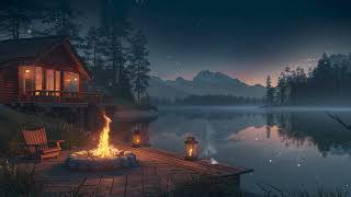 Forest Cozy fireplace sounds for relaxing, meditation music, nature sounds, sleep music, white noise