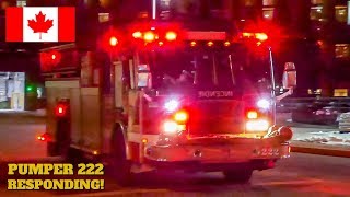 Montréal | Montréal Fire Service (SIM) Pumper 222 Responding to Medical Call in Saint-Léonard