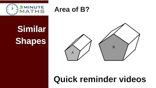 How to work with scale factor - area of mathematically similar shapes