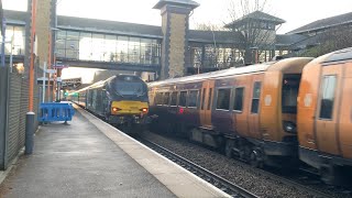 Chiltern railways 82304 passes The Hawthorns wirh DRS 68008 on the rear