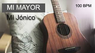 PISTA INSTRUMENTAL alegre GUITARRA MI Mayor/MI Jónico 100 BPM