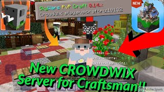 New CROWDWIX Server In Craftsman: Building Craft! | How to ADD Crowdwix Server in Craftsman!! (EPIC)