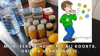 Mijn 'Eerste Hulp' Kit Bij Griep Verkoudheid en Koorts.🤧Gember, Tijmthee, Citroen, en vitamine C. 🍋