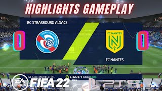 FIFA 22 Highlight - Strasbourg VS FC Nantes  | France Ligue 1 UBER Eats MATCH Play on PS5| Next-Gen