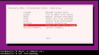 Ubuntu 12.04 - Reset Password From Login