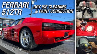 Ferrari 512TR Detailing, Car Wash, & Dry Ice Cleaning