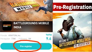 PUBg pre registration Battlegrounds mobile india pre registration pubg playstore link pubg #shorts