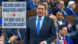 50,000,000 to Mastercard?! // 50 000 000 à MasterCard? | Andrew Scheer