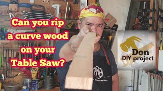 Straightening a bended lumber on your Table Saw