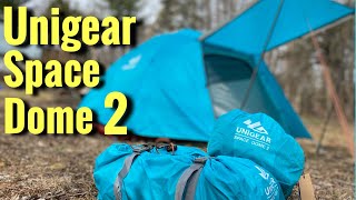 Unigear Space Dome 2 Budget 2p Tent Setup and Initial Impressions