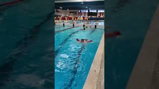 Modified breast stroke with rescue tube