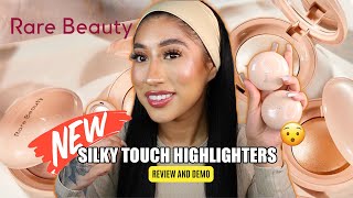 *NEW* RARE BEAUTY Positive Light Silky Touch Highlighters Try-on/ REVIEW