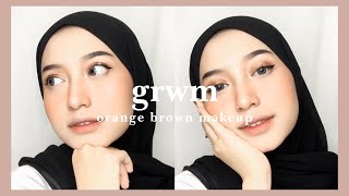 ORANGE BROWN MAKEUP TUTORIAL 🍊🍫 | Mustika Riana