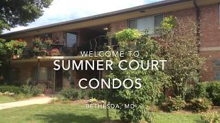 Tour the outside of Sumner Court condos in Bethesda, MD