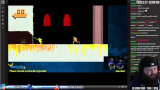 ExtraLife United 2014 - Scarfino vs. SethBling - Nidhogg Round 1