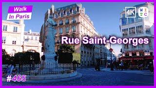 Rue Saint-Georges, Paris, France | Paris walk | Paris street tour | Paris street walk