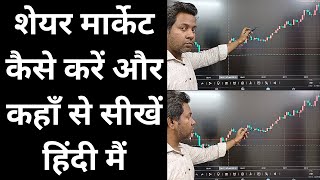 शेयर मार्केट कैसे करें और कहाँ से सीखें हिंदी मैं | शेयर मार्केट का complete course करो हिंदी मैं